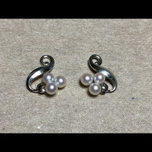 Mikimoto Silver earrings